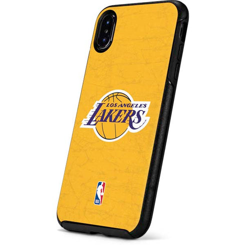 NBA Los Angeles Lakers Distressed Otterbox Symmetry iPhone Skin