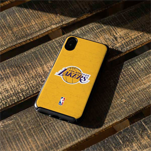 NBA Los Angeles Lakers Distressed Otterbox Symmetry iPhone Skin