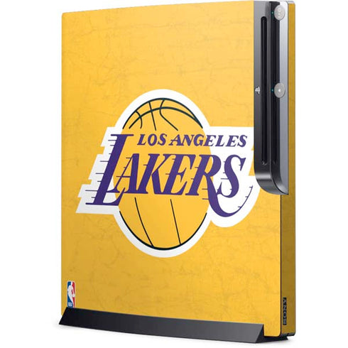 NBA Los Angeles Lakers Distressed Playstation 3 & PS3 Slim Skin