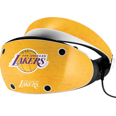 NBA Los Angeles Lakers Distressed PlayStation VR2 Skin