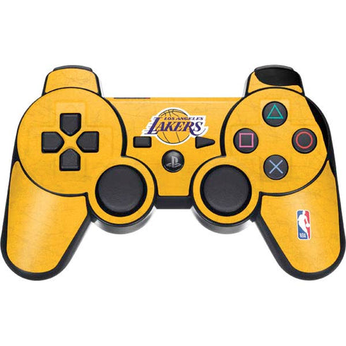 NBA Los Angeles Lakers Distressed PS3 Dual Shock wireless controller Skin