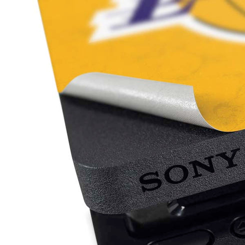 NBA Los Angeles Lakers Distressed PS4 Pro Bundle Skin