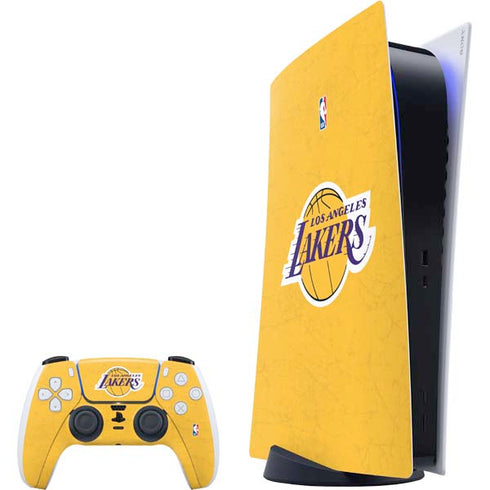 NBA Los Angeles Lakers Distressed PS5 Digital Edition Bundle Skin