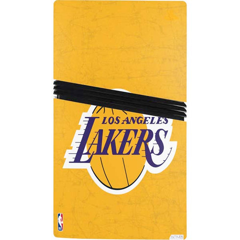 NBA Los Angeles Lakers Distressed PS5 Pro Bundle Skin