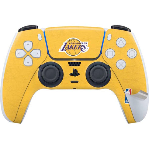 NBA Los Angeles Lakers Distressed PS5 Pro Disk Bundle Skin