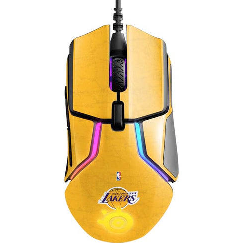 NBA Los Angeles Lakers Distressed SteelSeries Rival 600 Gaming Mouse Skin