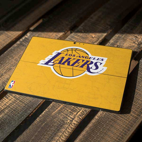 NBA Los Angeles Lakers Distressed Surface Pro 6 Skin