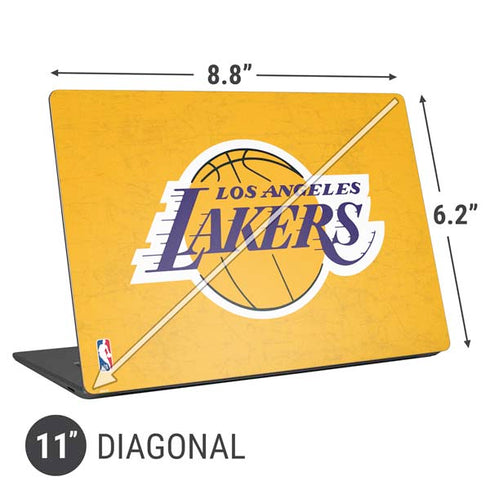 NBA Los Angeles Lakers Distressed Universal Laptop 11in (8.8 x 6.2in) Skin