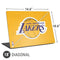 NBA Los Angeles Lakers Distressed Universal Laptop 18in (14.6 x 10.6in) Skin