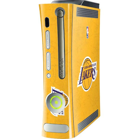 NBA Los Angeles Lakers Distressed Xbox 360 (Includes HDD) Skin