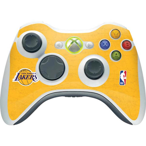 NBA Los Angeles Lakers Distressed Xbox 360 Wireless Controller Skin