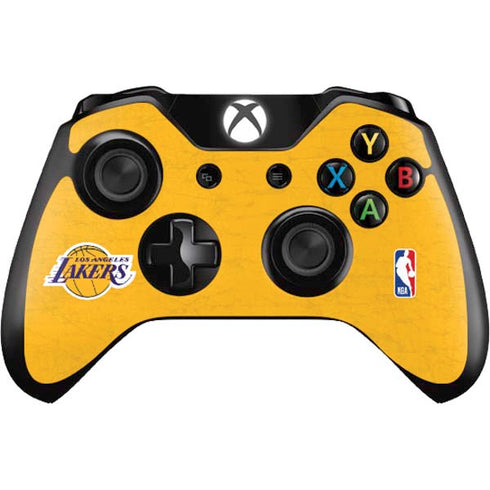 NBA Los Angeles Lakers Distressed Xbox One Controller Skin