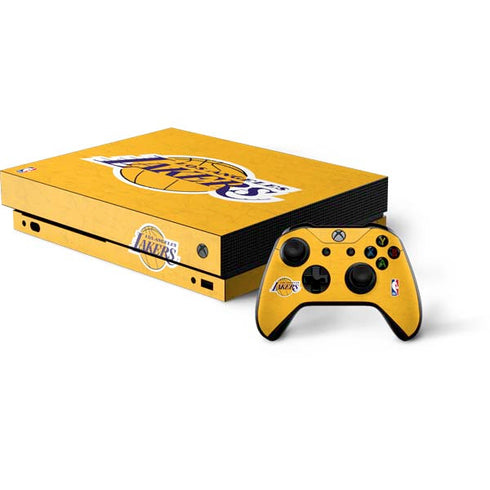 NBA Los Angeles Lakers Distressed Xbox One Skins