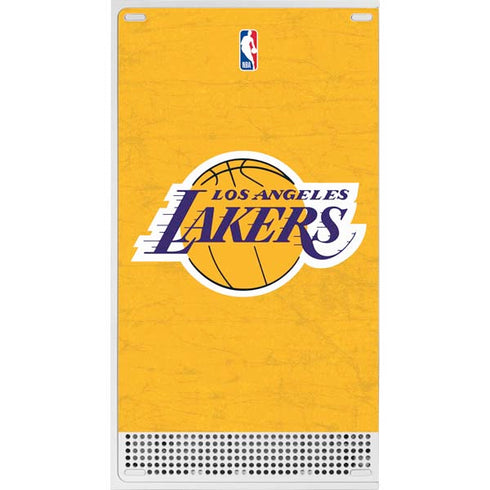 NBA Los Angeles Lakers Distressed Xbox Series S Console Skin