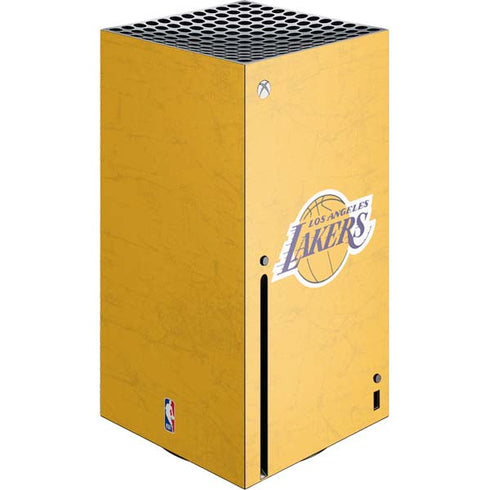 NBA Los Angeles Lakers Distressed Xbox Series X Console Skin