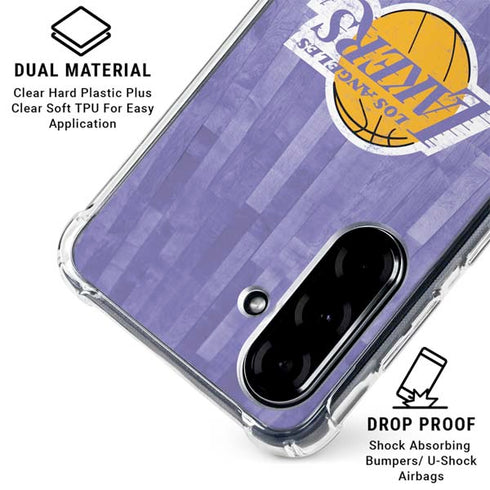 NBA Los Angeles Lakers Hardwood Classics Galaxy A36 5G Clear Case