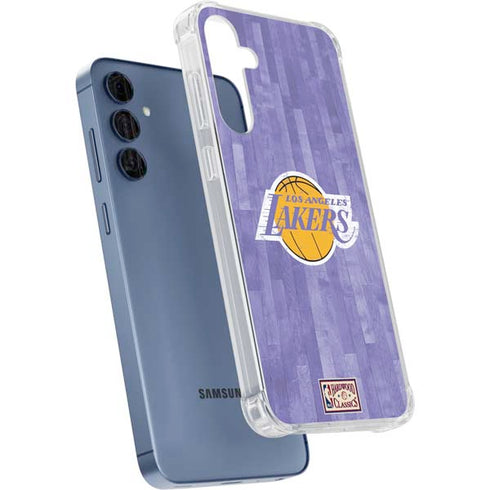 NBA Los Angeles Lakers Hardwood Classics Galaxy A55 5G Clear Case
