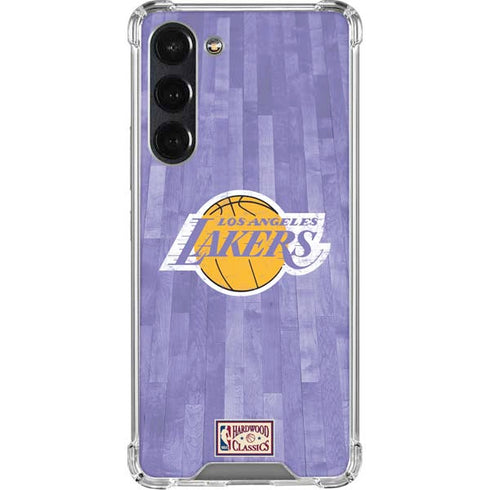 NBA Los Angeles Lakers Hardwood Classics Galaxy S24 FE Clear Case