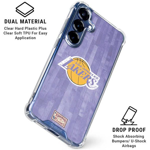 NBA Los Angeles Lakers Hardwood Classics Galaxy S25 Plus Clear Case