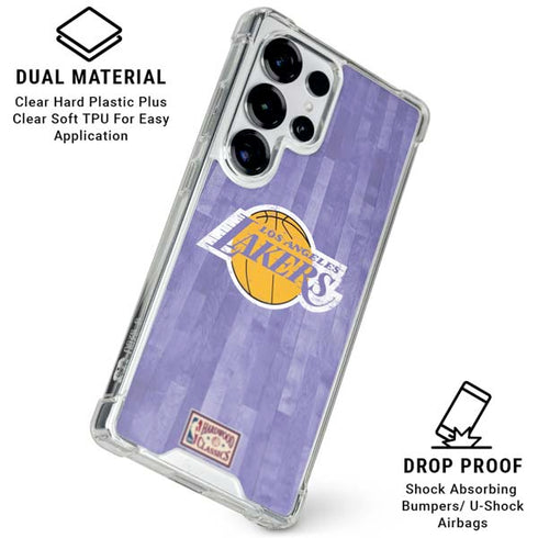 NBA Los Angeles Lakers Hardwood Classics Galaxy S25 Ultra Clear Case