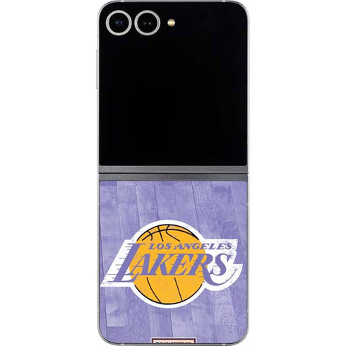 NBA Los Angeles Lakers Hardwood Classics Galaxy Z Flip6 Skin