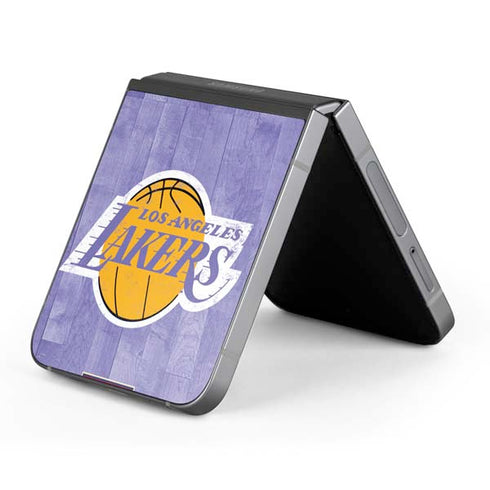 NBA Los Angeles Lakers Hardwood Classics Galaxy Z Flip6 Skin