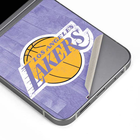 NBA Los Angeles Lakers Hardwood Classics Galaxy Z Flip6 Skin