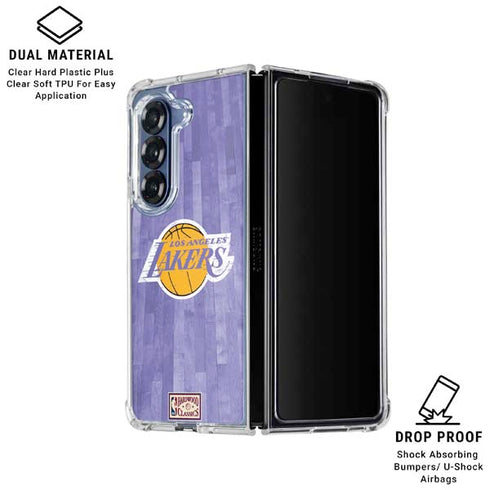 NBA Los Angeles Lakers Hardwood Classics Galaxy Z Fold6 Clear Case