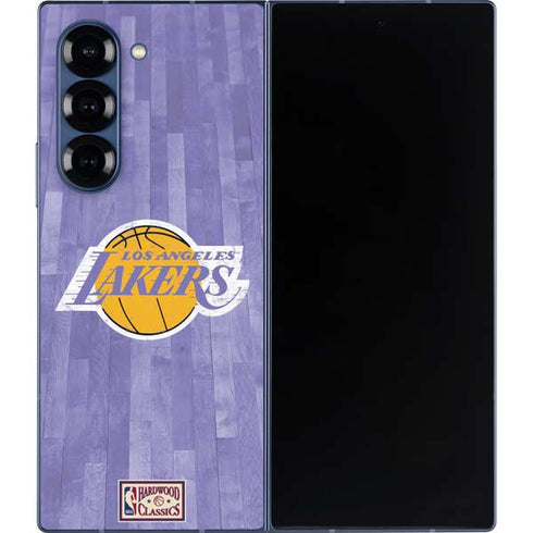 NBA Los Angeles Lakers Hardwood Classics Galaxy Z Fold6 Skin