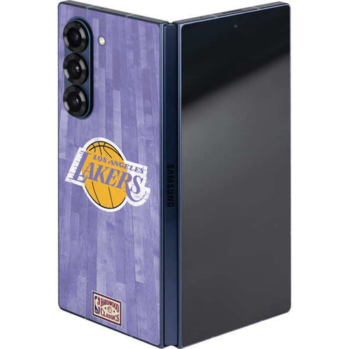 NBA Los Angeles Lakers Hardwood Classics Galaxy Z Fold6 Skin