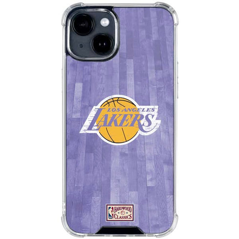 NBA Los Angeles Lakers Hardwood Classics iPhone 15 Clear Case
