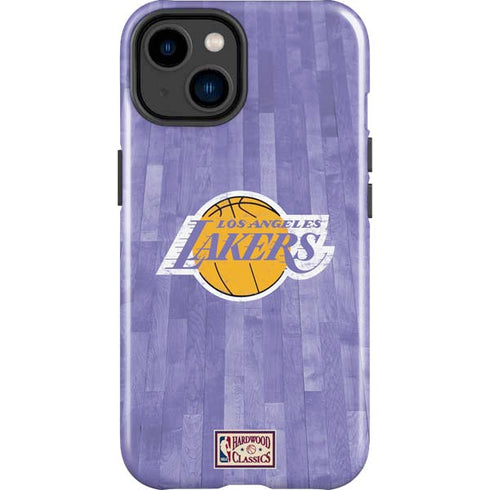 NBA Los Angeles Lakers Hardwood Classics iPhone 15 Impact Case