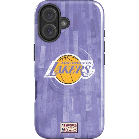 NBA Los Angeles Lakers Hardwood Classics iPhone 16 Magsafe Impact Case