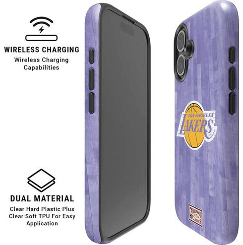 NBA Los Angeles Lakers Hardwood Classics iPhone 16 Plus Magsafe Impact Case