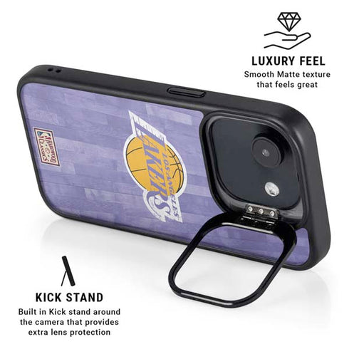 NBA Los Angeles Lakers Hardwood Classics iPhone 16e Kickstand Case
