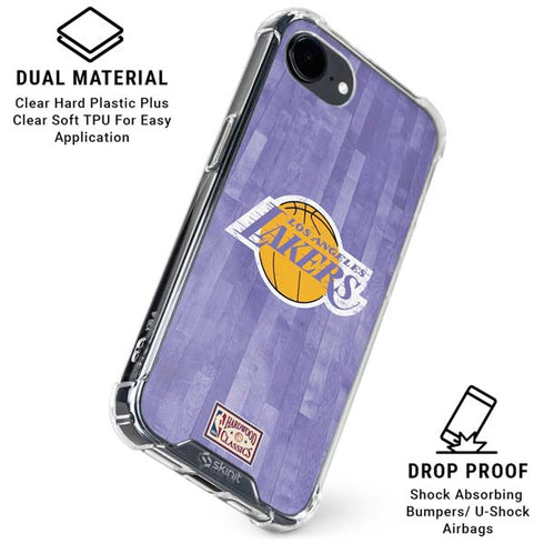 NBA Los Angeles Lakers Hardwood Classics iPhone 16e Clear Case