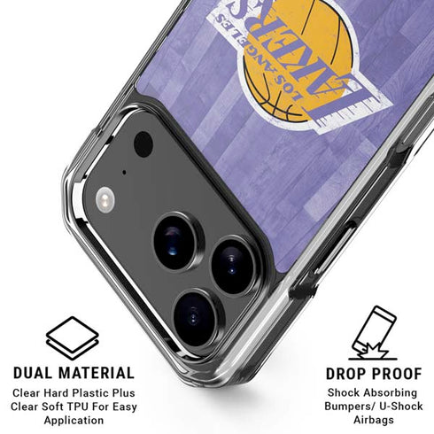 NBA Los Angeles Lakers Hardwood Classics iPhone 18 Pro Clear Case