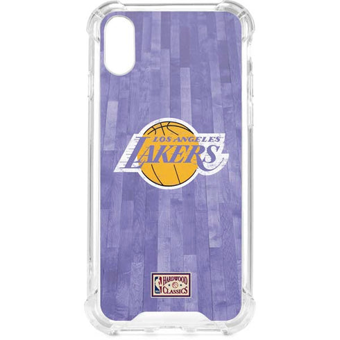NBA Los Angeles Lakers Hardwood Classics iPhone XS Clear Case