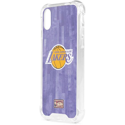 NBA Los Angeles Lakers Hardwood Classics iPhone XS Clear Case