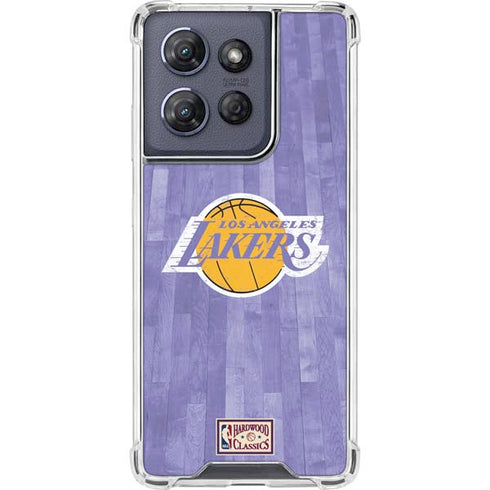 NBA Los Angeles Lakers Hardwood Classics Moto G 5G (2025) Clear Case