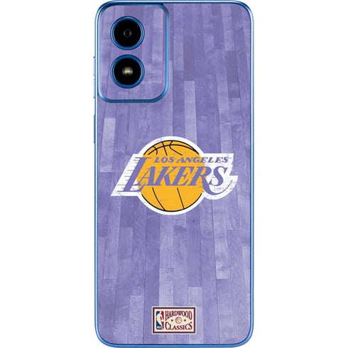 NBA Los Angeles Lakers Hardwood Classics Moto G Play 4G (2024) Skin