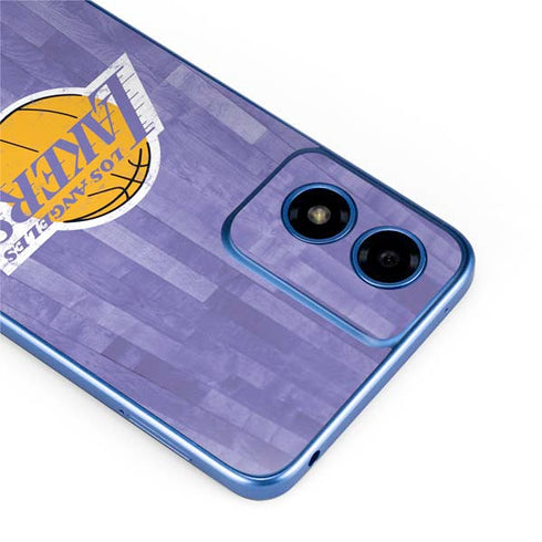 NBA Los Angeles Lakers Hardwood Classics Moto G Play 4G (2024) Skin