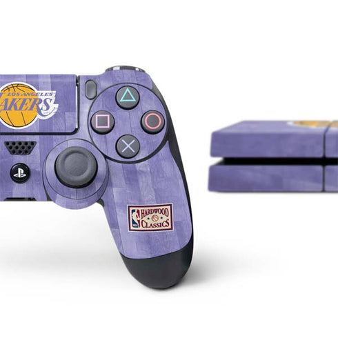 NBA Los Angeles Lakers Hardwood Classics PS4 Console and Controller Bundle Skin