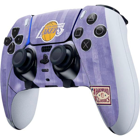 NBA Los Angeles Lakers Hardwood Classics PS5 DualSense Edge Pro Controller Skin