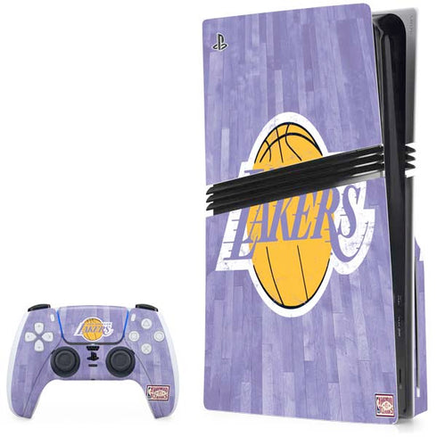 NBA Los Angeles Lakers Hardwood Classics PS5 Pro Disk Bundle Skin