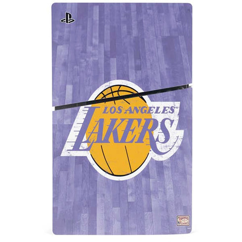 NBA Los Angeles Lakers Hardwood Classics PS5 Slim Digital Edition Console Skin