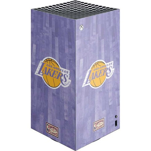 NBA Los Angeles Lakers Hardwood Classics XBox Series X Digital Edition Console Skin