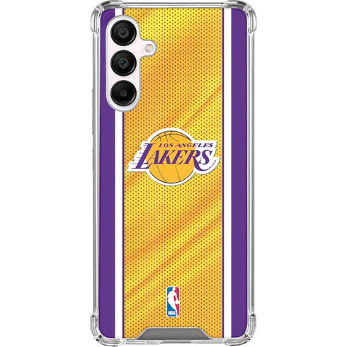 NBA Los Angeles Lakers Home Jersey Galaxy A16 5G Clear Case
