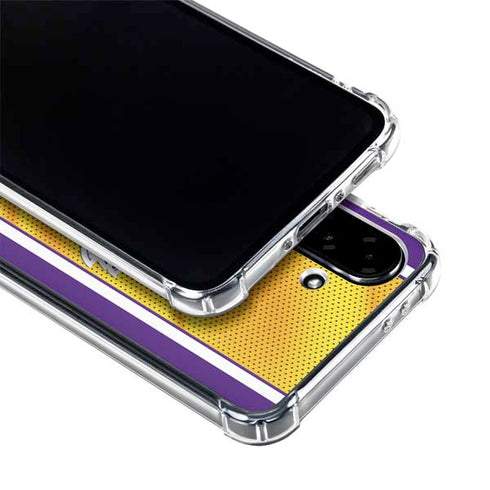 NBA Los Angeles Lakers Home Jersey Galaxy A36 5G Clear Case