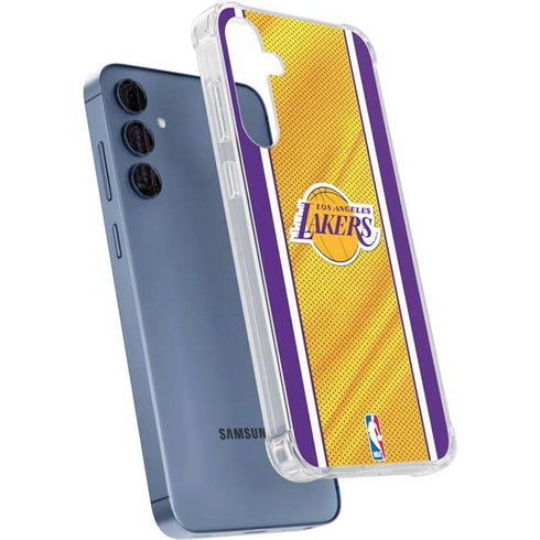 NBA Los Angeles Lakers Home Jersey Galaxy A55 5G Clear Case
